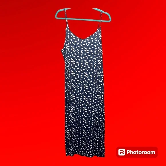 slim fit dress slacks Fit & Flare Sleeveless Linen-Blend Midi Dress main image 1